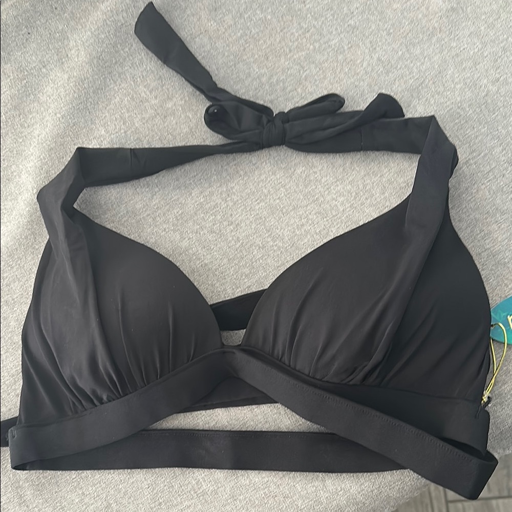 Brand new with tags Black Halter Bikini Top size M